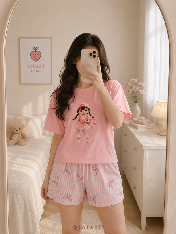 تیشرت شلوارک عروسکی ❣️🌈
