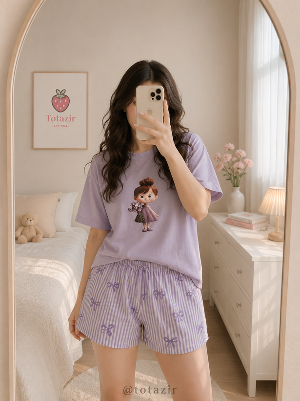 تیشرت شلوارک عروسکی ❣️🌈