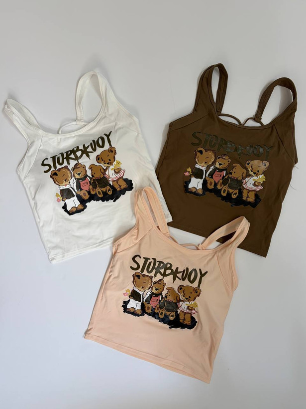 کراپ تاپ وارداتی پشت بندی خرسی🐻