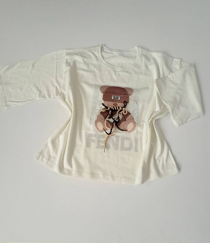 کراپ باکسی نگین دار خرسی🧸