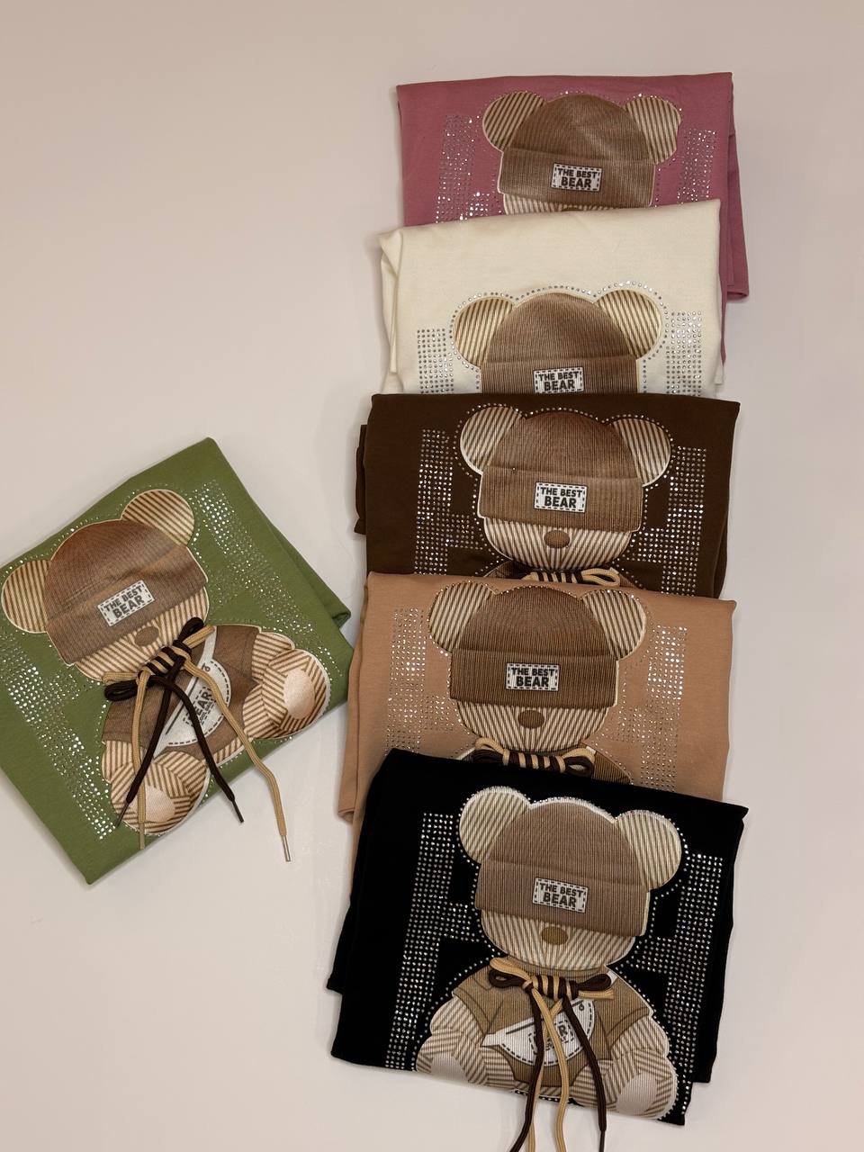 کراپ باکسی نگین دار خرسی🧸