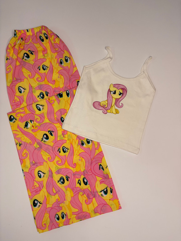 ست پیژامه کراپ پونی 🦄
