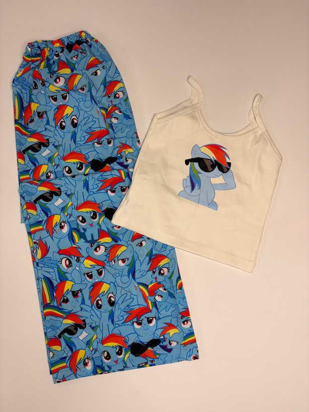 ست پیژامه کراپ پونی 🦄